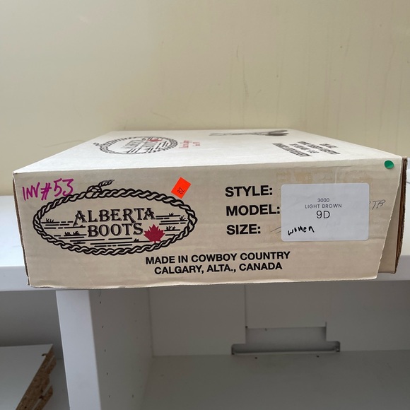 NET Alberta Boot Brown Cowhide Leather Western Cowboy Boots Women Size 9 US - Picture 9 of 9